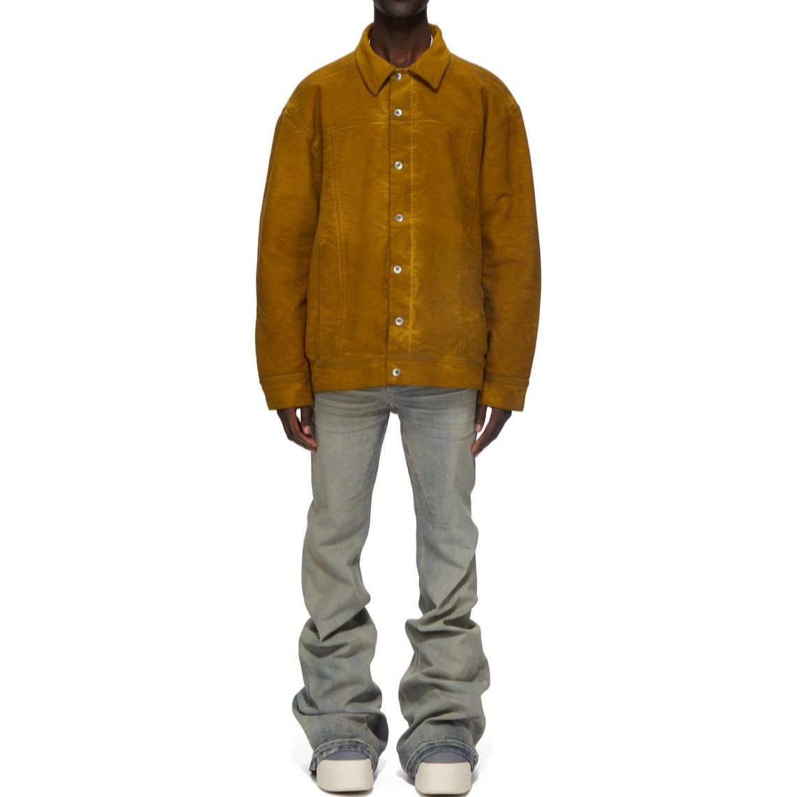 Shop Rick Owens DRKSHDW FW24 高腰修身牛仔褲 天藍 男士牛仔褲 DU02D2365SKY-46