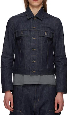 Rick Owens DRKSHDW FW24 Indigo Long-Sleeve Jacket with Side Pockets DL02D4788RAWJP-26 Buy Rick Owens DRKSHDW FW24 Indigo Long-Sleeve Jacket with Side Pockets DL02D4788RAWJP-26