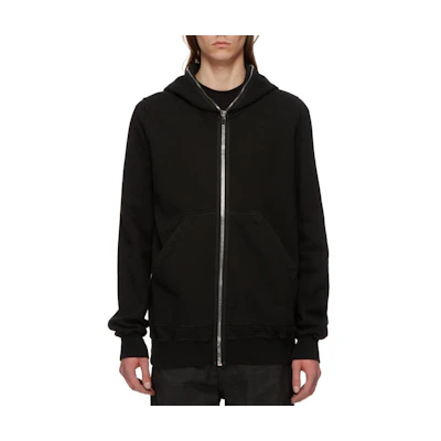 Rick Owens DRKSHDW FW24 Oversized Zip-Up Hoodie Mens Black DU02D2283F-09