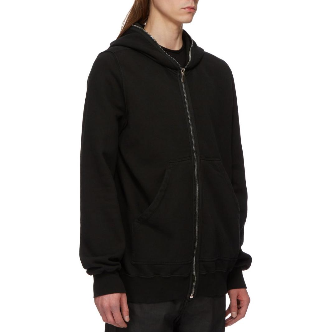 Details for Rick Owens DRKSHDW FW24男士黑色宽松连帽拉链卫衣 DU02D2283F-09