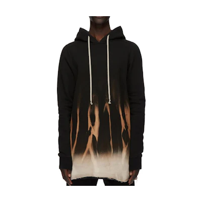 Rick Owens DRKSHDW FW24 Pullover Graphic Hoodie Black Long Sleeve DU02D2285FSUN-0983