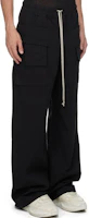 Purchase Rick Owens DRKSHDW FW24 男士黑色寬鬆彈性腰休閒長褲 DU02D2394TW-09