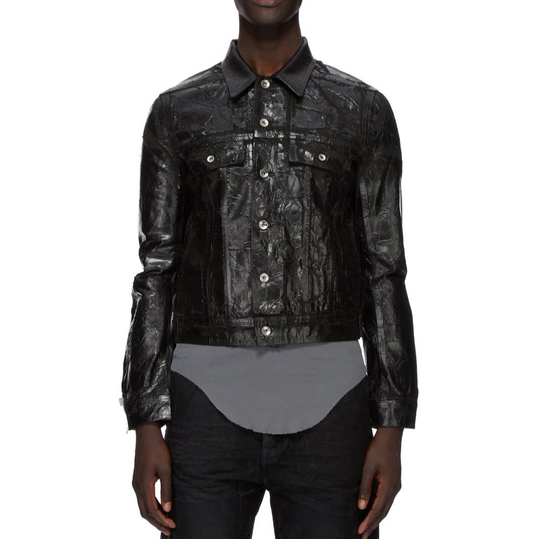 Rick Owens DRKSHDW FW24 Single-Breasted Regular Fit Jacket Black DU02D2751BMC-09