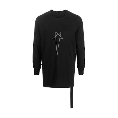Rick Owens DRKSHDW Graphic Print Crewneck Long Sleeve Sweatshirt 23ADU02C5260RNEP30908