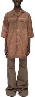 Rick Owens DRKSHDW 哈纳棕染箔弹力丹宁古巴领衬衫 DU01D1290SCF-54 Purchase Rick Owens DRKSHDW 哈纳棕染箔弹力丹宁古巴领衬衫 DU01D1290SCF-54