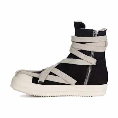 Rick Owens DRKSHDW Hexa High Black Pearl Milk Fat Lace