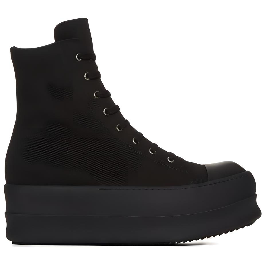 Rick Owens DRKSHDW High-Top 'Black Canvas' 圖 2