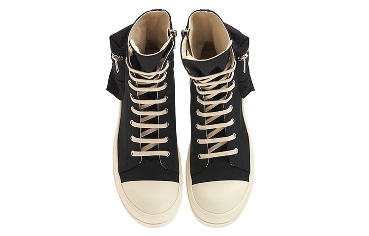 Lookbook リック オウエンス DRKSHDW ハイカット "ブラック" DU02A3801NDK