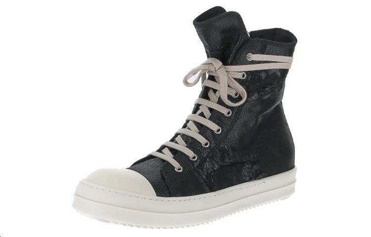 Shop Rick Owens DRKSHDW高帮'黑色时尚' DU02B4800BFLS-911