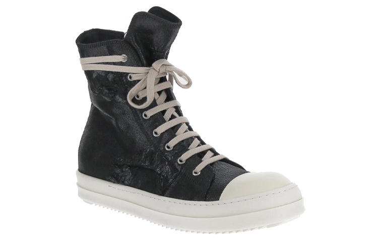 Purchase Rick Owens DRKSHDW高帮'黑色时尚' DU02B4800BFLS-911