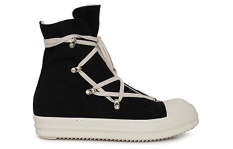 Rick Owens DRKSHDW High-Top 'Black White' 圖 2