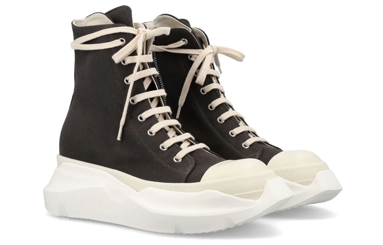 Lookbook リックオウエンス DRKSHDW ハイカット (ダークグレー) DU01C6840DQ-7811