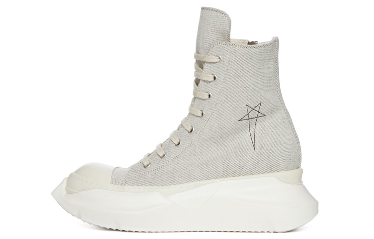 Buy リック オウエンス DRKSHDW ハイカットデニム (グレー) DU01C6840MMDEM4-51911