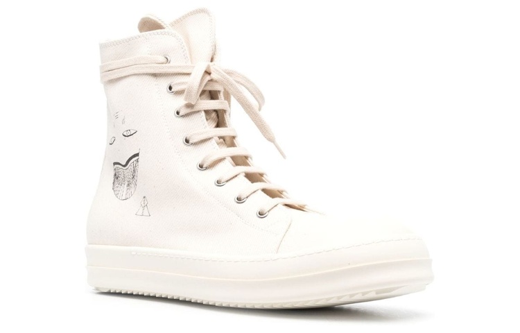 Rick Owens DRKSHDW High-Top 'White Fashion' 圖 2