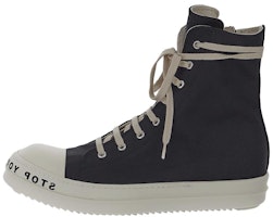 Rick Owens DRKSHDW High-Top Canvas 'Black Nylon' DU01C6800MUEP8-9119 Rick Owens DRKSHDW High-Top Canvas 'Black Nylon' DU01C6800MUEP8-9119