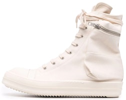 Rick Owens DRKSHDW High-Top Canvas Shoes White Skate 'White Pink' Rick Owens DRKSHDW High-Top Canvas Shoes White Skate 'White Pink'