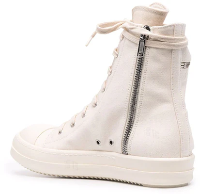 릭오웬스 DRKSHDW 캔버스 하이탑 '화이트 핑크' DU02A3801NDK2111 Shop 릭오웬스 DRKSHDW 캔버스 하이탑 '화이트 핑크' DU02A3801NDK2111