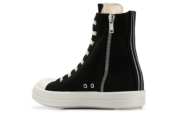 Shop Rick Owens DRKSHDW High-Top Canvas Sneakers 'Black' DU20S5800CTEH4-09