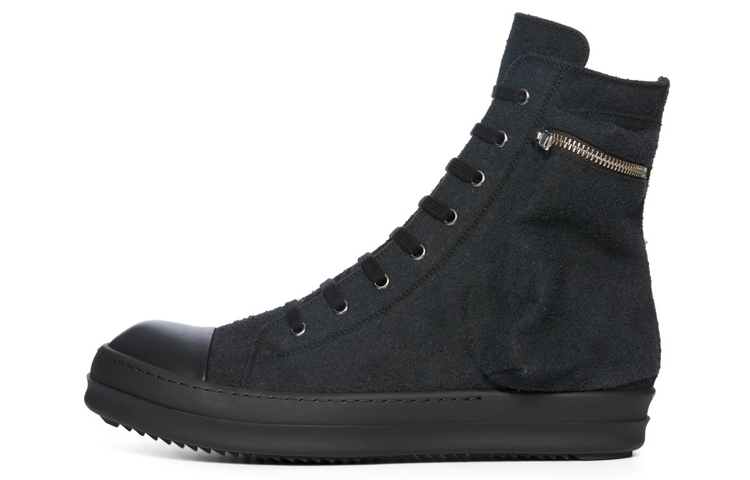 Rick Owens DRKSHDW High-Top Sneaker 'Black Cotton' DU02C5801SHA-999