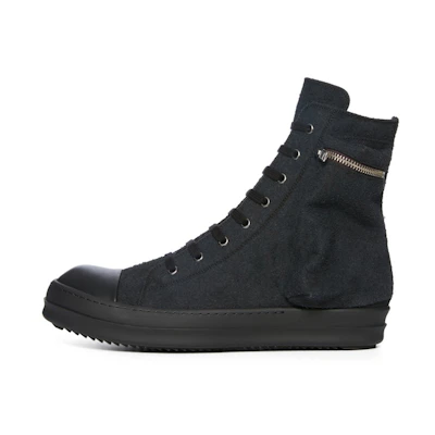 Rick Owens DRKSHDW High-Top Sneaker 'Black Cotton'