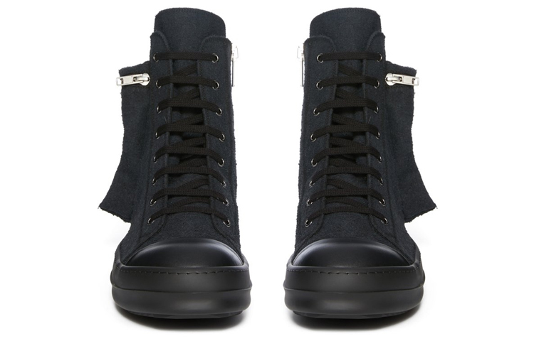 Rick Owens DRKSHDW High-Top Sneaker 'Black Cotton' 圖 3