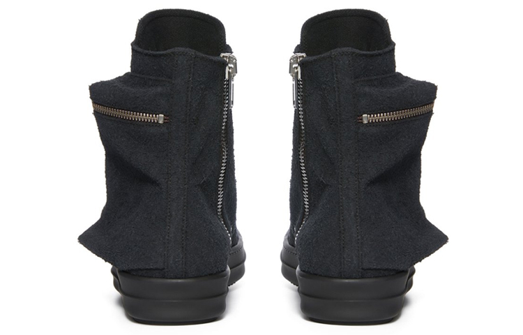 Rick Owens DRKSHDW High-Top Sneaker 'Black Cotton' 圖 4