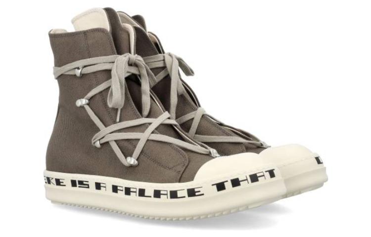 Rick Owens DRKSHDW High-Top Sneakers 'Light Grey CMFT' 圖 3