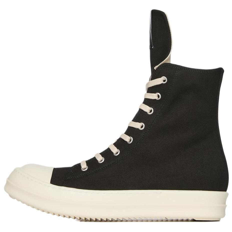 Rick Owens DRKSHDW High-Top Zip Sneakers Black DU01E3800DOEH1-911
