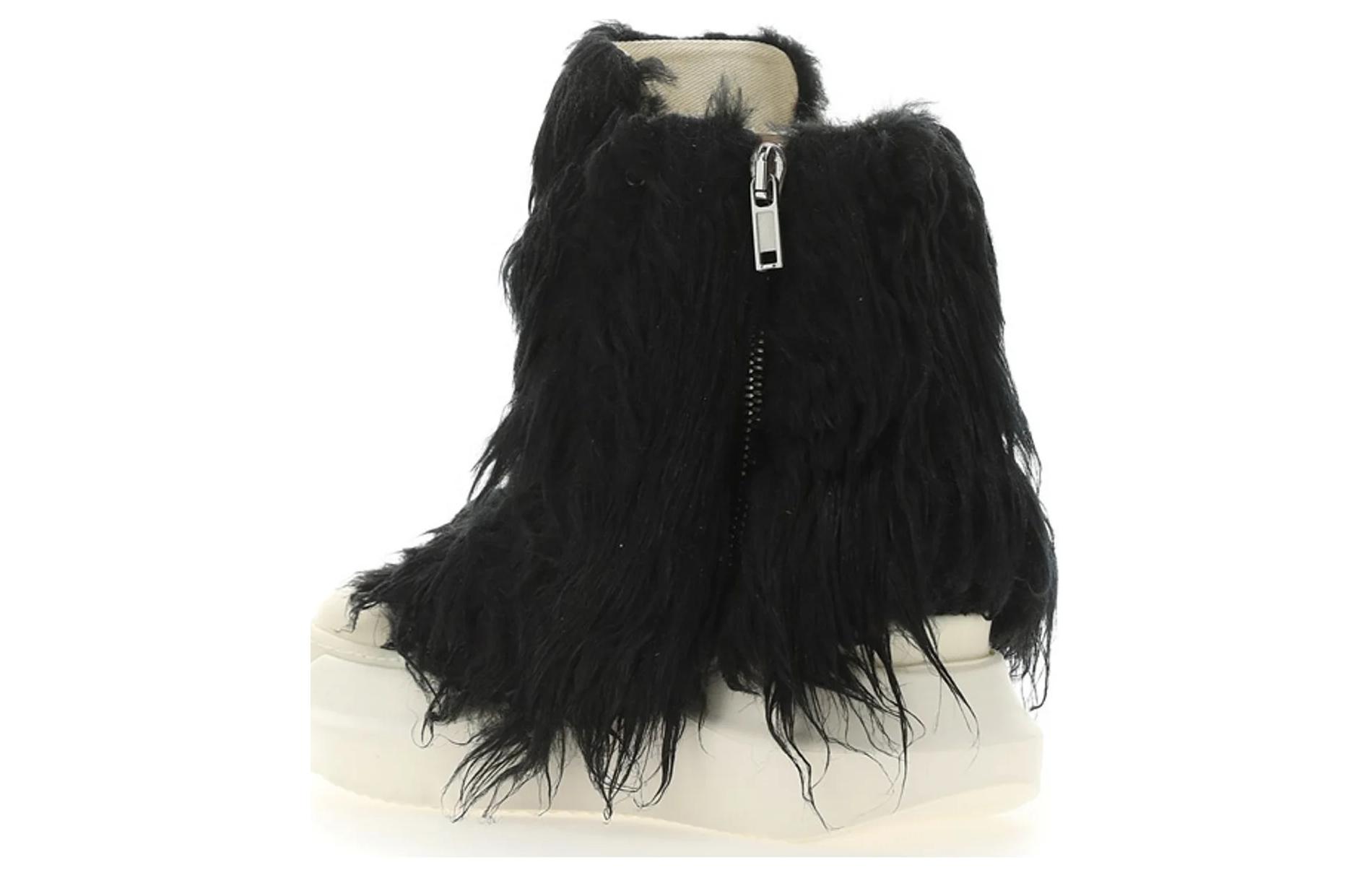 Lookbook リック オウエンス DRKSHDW ハイカット ジップ ブラック DU02B4840FF-911