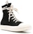 Rick Owens DRKSHDW High-Top 'Hitam dan Putih' DU01C6800DQES1-911