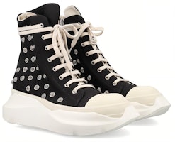 Rick Owens DRKSHDW Sepatu Tinggi 'Hitam Putih Kanvas' DU02C5840DOES2-911 Lookbook Rick Owens DRKSHDW Sepatu Tinggi 'Hitam Putih Kanvas' DU02C5840DOES2-911
