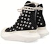 Shop Rick Owens DRKSHDW High Top 'Kanvas Hitam Putih' DU02C5840DOES2-911