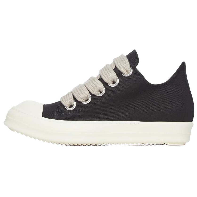 Rick Owens DRKSHDW Jumbolace Black Denim Low-Top Sneakers 3.5cm Shoes DU01F4819DOW-2911
