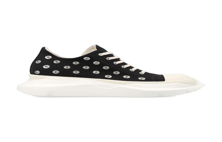 Rick Owens DRKSHDW Abstract Low Sneak Studded Milk 'Black'