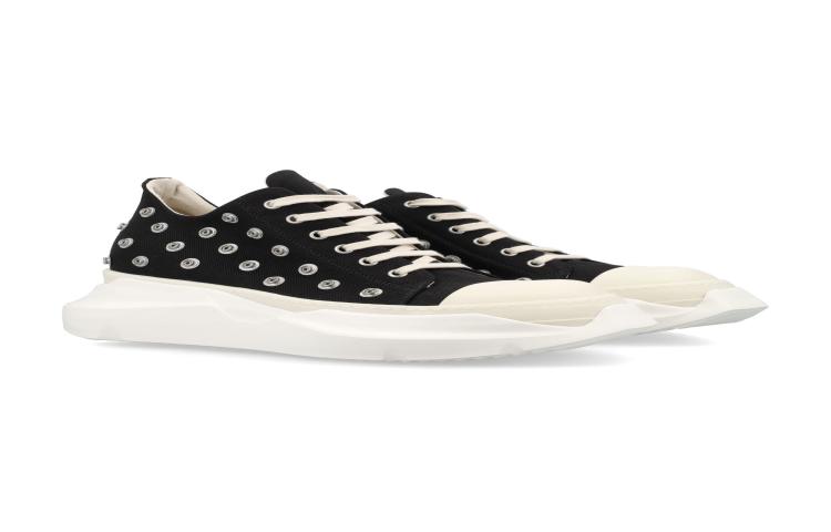 Rick Owens DRKSHDW Abstract Low Sneak Studded Milk 'Black' 圖 2