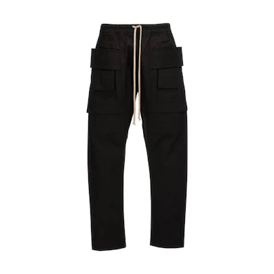 Rick Owens DRKSHDW Lace-Up Straight-Leg Pocket Pants Black DU02C5376TW-09
