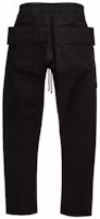 Lookbook Rick Owens DRKSHDW 綁帶直筒口袋長褲 黑色 DU02C5376TW-09