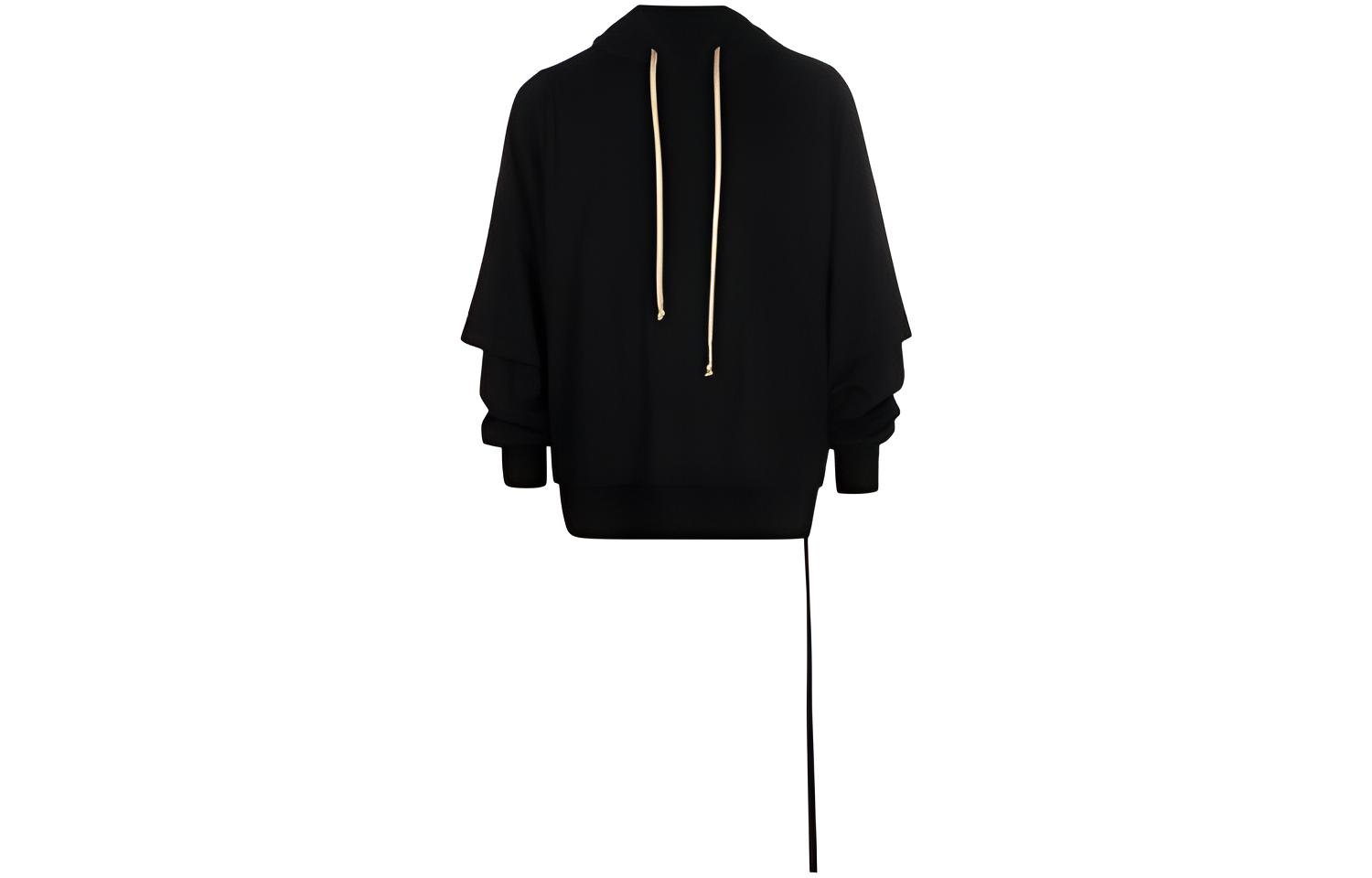 Rick Owens DRKSHDW Layered Hoodie Black DU02A3281RN-09