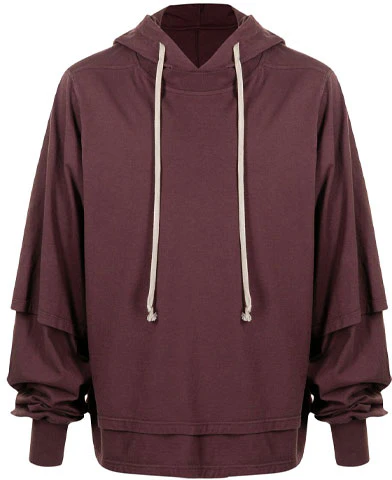 rick-owens-drkshdw-layered-sleeve-drawstring-hoodie-burgundy-ss-21-ds-21-s2234-rn