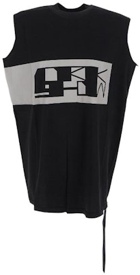 Rick Owens DRKSHDW Tank Top Tanpa Lengan Hitam dengan Cetak Huruf DU02C5158RNEP2-0908 Buy Rick Owens DRKSHDW Tank Top Tanpa Lengan Hitam dengan Cetak Huruf DU02C5158RNEP2-0908