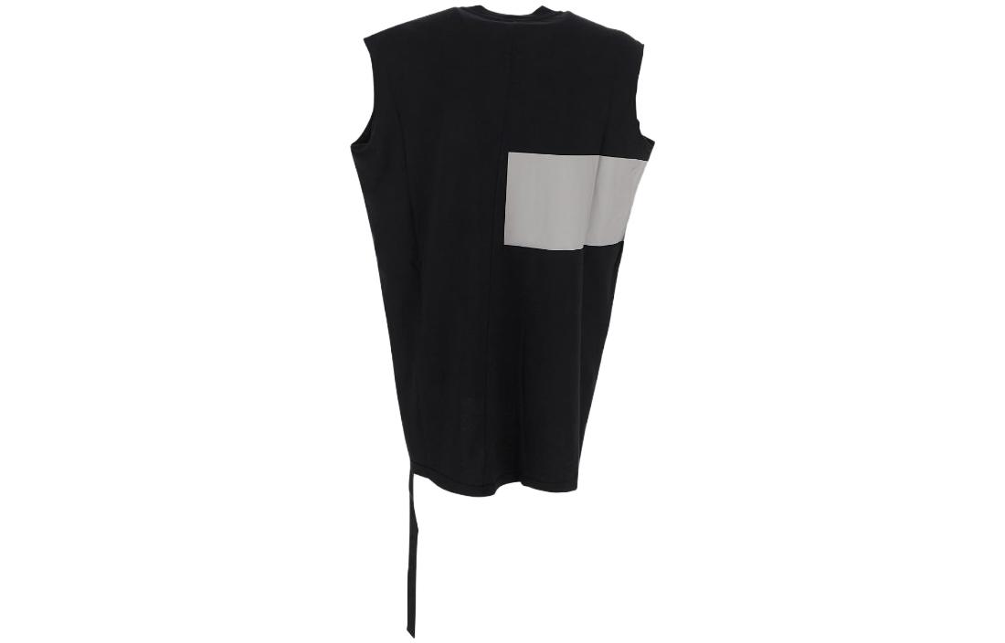 Lookbook Rick Owens DRKSHDW Tank Top Tanpa Lengan Hitam dengan Cetak Huruf DU02C5158RNEP2-0908