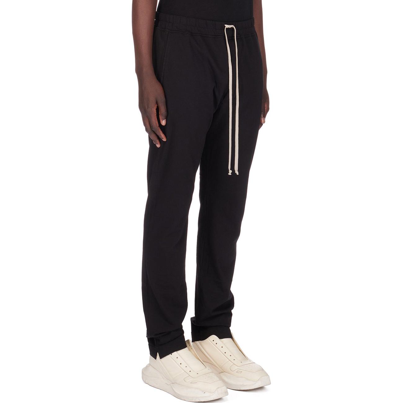 Purchase Rick Owens DRKSHDW Celana Lido Berlin Drawstring Mid-Rise Cotton Jersey Hitam DU01D1392RN-09