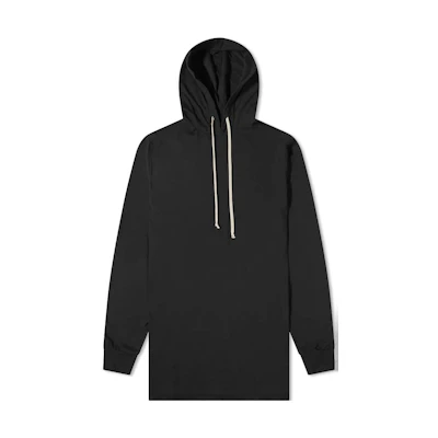 Rick Owens DRKSHDW Lightweight Knit Pullover Hoodie Black DDU01B7285-09