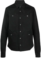 Rick Owens DRKSHDW Loose-Fit Cotton Shirt Jacket with Patch Pockets DL02B1799HBLKJP09 Rick Owens DRKSHDW Loose-Fit Cotton Shirt Jacket with Patch Pockets DL02B1799HBLKJP09