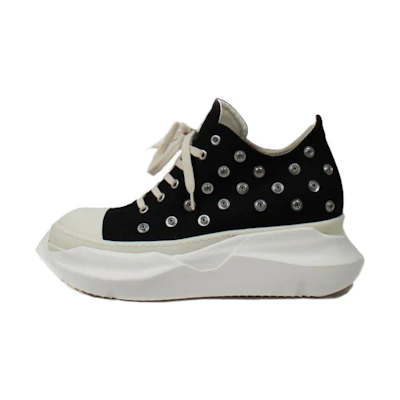 Rick Owens DRKSHDW Abstract Low Sneak Studded Milk 'Black'