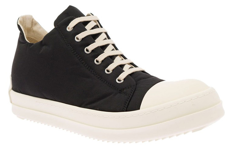 Order 瑞克歐文斯 DRKSHDW 低筒尼龍棉 時尚板鞋 男款 黑色