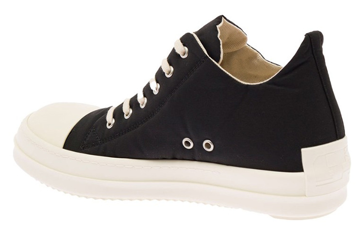 Lookbook 瑞克歐文斯 DRKSHDW 低筒尼龍棉 時尚板鞋 男款 黑色