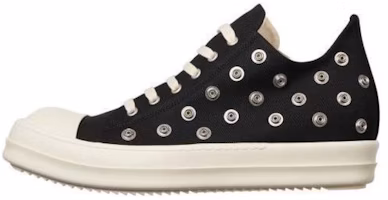 Rick Owens DRKSHDW Low Sneaks Eyelet Black Milk DU02C5802-DOES2-911 Rick Owens DRKSHDW Low Sneaks Eyelet Black Milk DU02C5802-DOES2-911