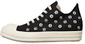 Buy Rick Owens DRKSHDW Low Sneaks Eyelet Hitam Susu DU02C5802-DOES2-911