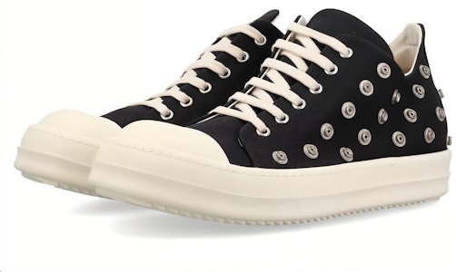 Rick Owens DRKSHDW Zapatillas Bajas Eyelet Negro Leche DU02C5802-DOES2-911 Lookbook Rick Owens DRKSHDW Zapatillas Bajas Eyelet Negro Leche DU02C5802-DOES2-911